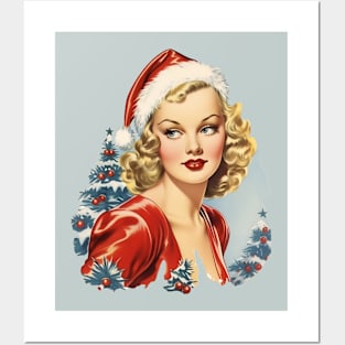 Vintage Mrs Claus Posters and Art